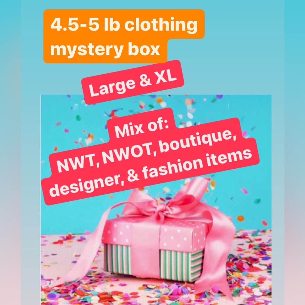4-4.5 Lb Mystery Box of L & XL Women’s Clothing